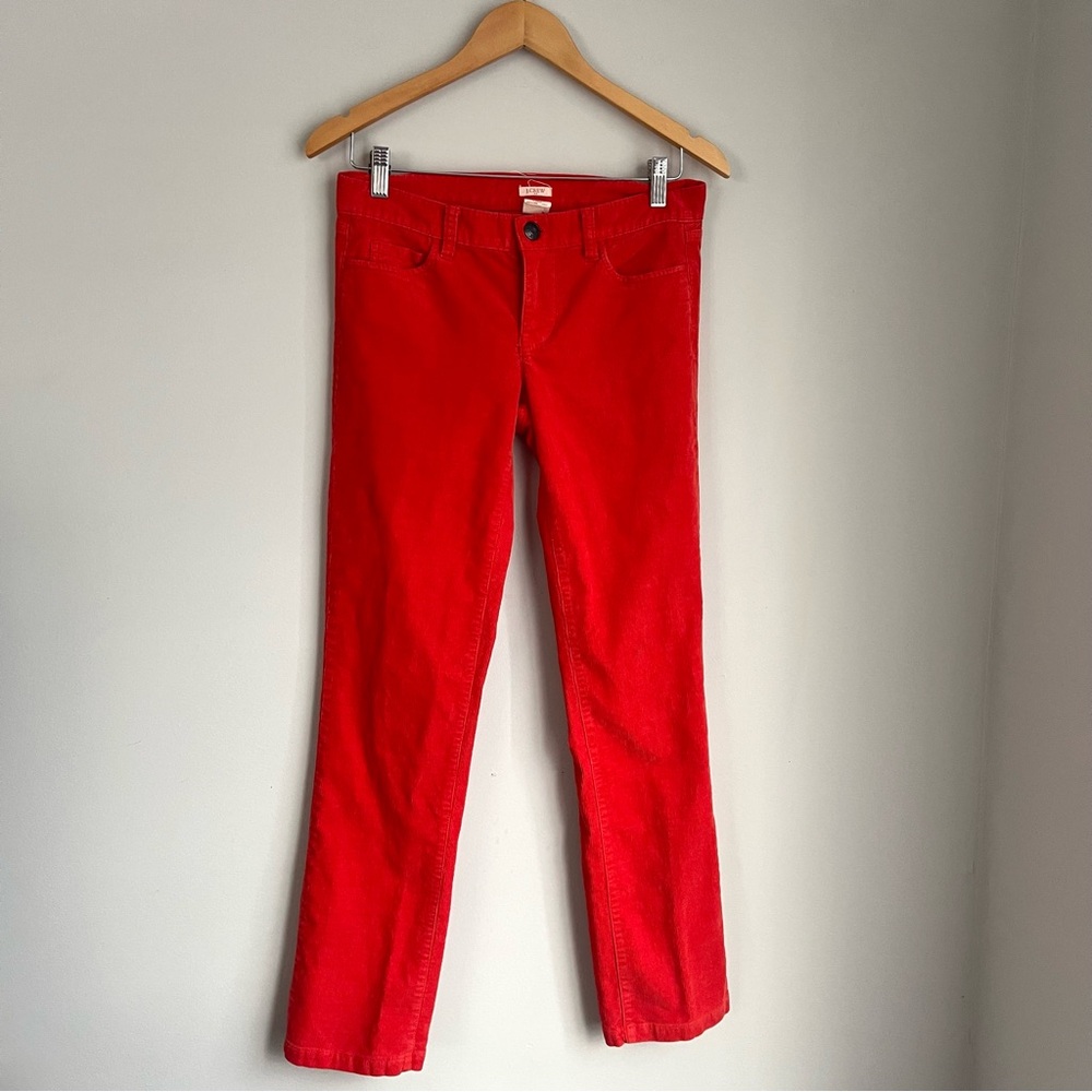 J. Crew Matchstick Orange Corduroy Pants Size 26S Short